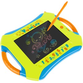 Fulasun LCD Writing Tablet with 5 Pens for Kids Reusable Scribble Tablet with Drawing Cards Electronic Drawing Board Educational Doodle Scribble Board Creative Writing Drawing Tablet for Toddlers Toy1