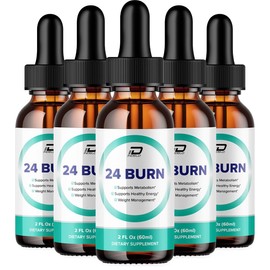 24 Burn (5 Pack) 24 Burn Metabolism Drops Liquid Supplement - 24Burn Drops Reviews...