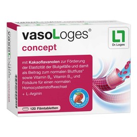 Vasologes Concept Film-Coated Tablets Pack of 120