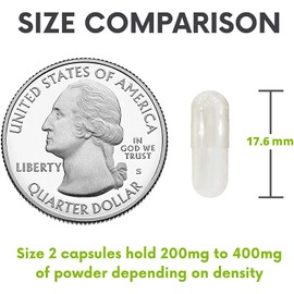 XPRS Nutra Size 2 Empty Capsules - Clear Empty Vegan Capsules - Capsules Express Vegetarian Empty Pill Capsules- DIY Vegetable Capsule Filling- Veggie Pill Capsules Empty Caps Pills (500)