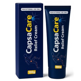 CapsaCare Neuropathy Relief Cream, Nerve Cream with Capsaicin, Arnica, Menthol, Fast Absorbing Formula for Feet, Hands, Legs, and Waist 100g (1pc)