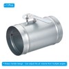 PATIKIL 5" HVAC Duct Manual Volume Damper, Metal Adjustment Airflow