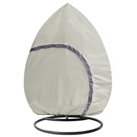 STEECA Patio Hanging Egg Chair Cover - Waterproof Outdoor Wicker Egg Swing Chair with Stand Cover, Double Seat