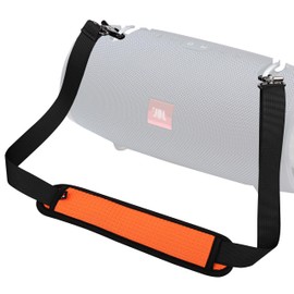 QIANHAI Speaker Handle Strap and Shoulder Belt Replacement Accessories Stronger Adjustable Compatible with JBL-Protable-Speaker (Long Shoulder Belt, Orange)