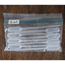 Unbranded/Generic 8 PCS 1ML Disposable Polyethylene Graduated Transfer Pipettes Dropper Set