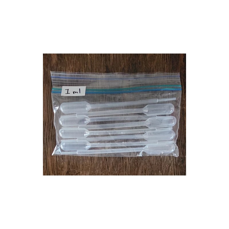 Unbranded/Generic 8 PCS 1ML Disposable Polyethylene Graduated Transfer Pipettes Dropper