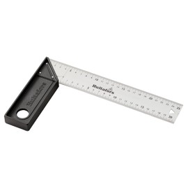 Angle Pro 255 mm x 45 mm made of aluminium by Hultafors I tolerance of ±0.03° I 45°/90°/135° I with scribe function and centre line I measuring function of lengths and angles I made in the EU I 260403