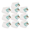 SHOWERORO Cotton Sweat Absorbing Towels Set 10 Pcs Soft Bibs