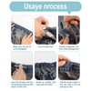 Manordlier Elastic Waist Tightener for Pants with Transparent Resin Buttons