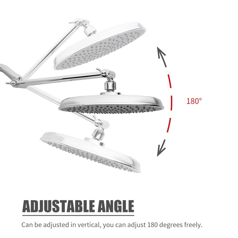 Shower Arm Extension with Lock Joints 11 Inch Adjustable Height