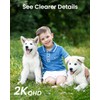 DEKCO 2K WiFi Surveillance Security Camera Outdoor/Home/Dome, Pan-Tilt 360° View,