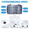 YOCTOSUN Head Magnifying Visor with 4 LED Lights and 5