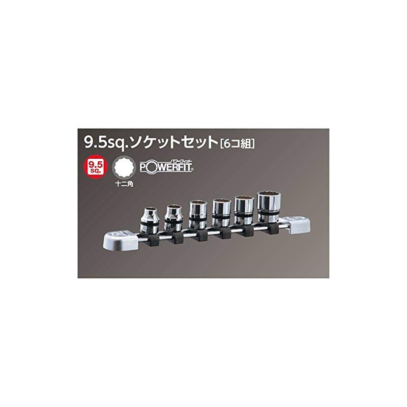 KTC Nepros Socket Set NTB306WA, Insertion Angle: 0.4 inches (9.5