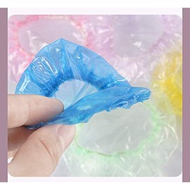 BEAUTY PLAYER Ear Cap, Hair Dye, 100 Pieces, Disposable Ear Cover, Hair Dye, Cap, Ear Protection, One Size Fits Most, Unisex (Blue)