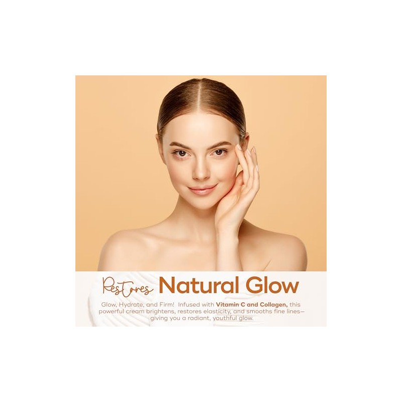 Vitamin C and Collagen Daily Face Moisturizer - Reduce Fine