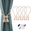 OCIOLI 4 Pack Strong Magnetic Curtain Tiebacks Curtain Holdbacks Outdoor
