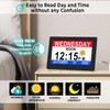 MASSII 8 Inch Large Dementia Clock 19 Alarms with Auto