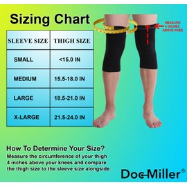 Doc Miller Knee Braces, 1 Pair Compression knee Sleeves Support for Running, Hiking, Arthritis, ACL, Meniscus Tear, Sports Men and Women (Beige, Medium)