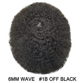CURVE HAIR Afro Toupee For Black Men Brazilian Remy Human Hair Full Poly African American Human Hair System THIN SKIN Man Weave Balding Mens Custom Hair Unit 8X10inch Male ALL PU Hair Replacement with weaves