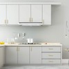 LONTAN 5 Pack Gold Kitchen Door Handles 192mm Square Brushed