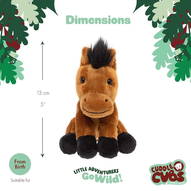 Charlie Bears Cuddle Cub Chestnut Horse Small Plush Toy Gift