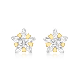 Carissima Gold Women's Earrings 375 Yellow Gold Cubic Zirconia, 9ct Gold, Cubic Zirconia