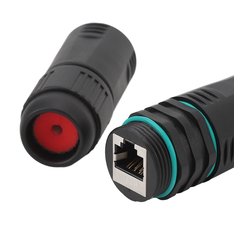 IP68 Waterproof RJ45 Coupler 1000Mbps Female to Female Ethernet Adapter