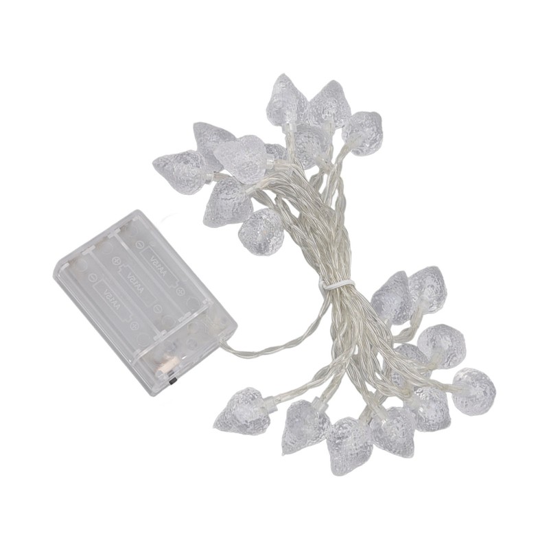 20 LEDs Christmas Lights Outdoor Strawberry Fairy String Lights Battery