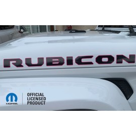 Mopar 18-23 jeep RUBICON hood decal sticker wrangler willys gladiator JT JL PINK