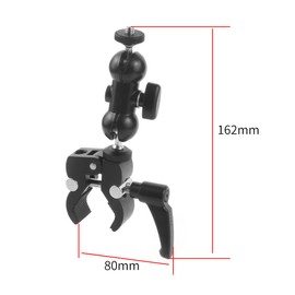 CS PRIORITY Universal Camera Mini Magic Arm Mount Monitor Support Hot Shoe Ball Head Mount Adapter with Super Clamp Claw Crab Clip (Clip with Adapter)
