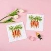 100Pcs Easter Carrots Paper Napkins Carrot Disposable Party Napkins 6.5