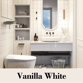 DWIL Tub Paint, Tub and Tile Refinishing Kit with Tools, White Bathtub Paint Water Based &Low Odor, Easy to Use for Sink Bathroom Shower, Semi-Gloss Vanilla White 35oz/50-55sq.ft