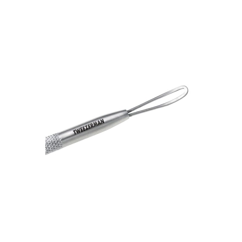 Herramienta para extraer barrillos de Tweezerman, con textura antideslizante para