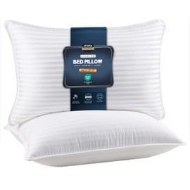 Utopia Bedding Bed Pillows for Sleeping Queen Size (White), Set of 2, Cooling Hotel Quality, for Back, Stomach or Side Sleepers