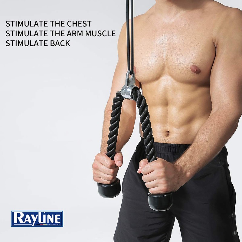 Rayline Triceps Rope 01 Biceps Rope with Swivel - Approx.
