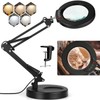 10X Magnifying Glass with Light, Krstlv Upgrade Button 5 Color