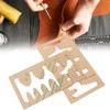 2Pcs Leather Acrylic Template DIY HandMade Craft Belt Sword Tail