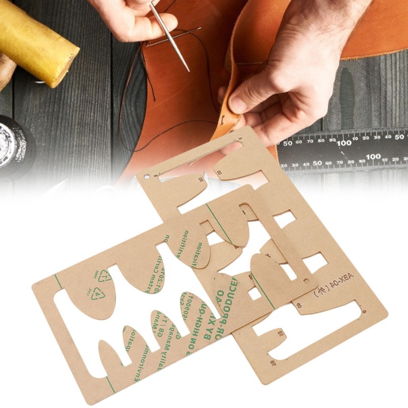 2Pcs Leather Acrylic Template DIY HandMade Craft Belt Sword Tail