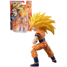 DRAGON BALL Evolve SS3 Goku Action Figure - 12.5cm Super Anime Toy - Bandai Collectible Action Figure - Anime Gifts for Fans