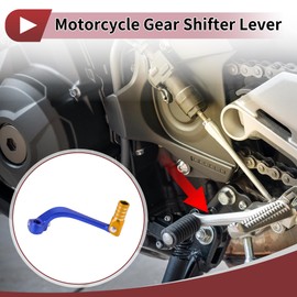 REPAIROCK Folding Motorcycle Gear Shifter Levers for Honda CRF110F 2013-2018 Aluminum Alloy Blue Gold Tone Silver Tone