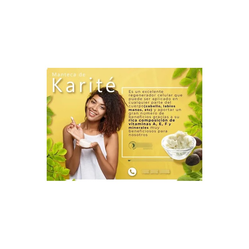 1 1/2 Kg Manteca De Karité Orgánica