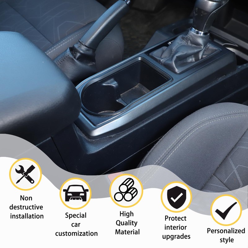 CHEAYAR Gear Box Cup Holder Trim Ring Compatible with Toyota
