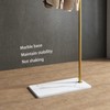 ZHBHYZ Gold clothing rack with Marble Base,Modern clothes racks for