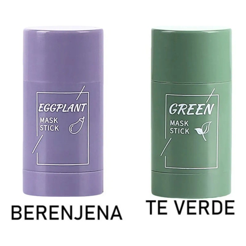 Mascarilla Stick Verde Berenjena Anti