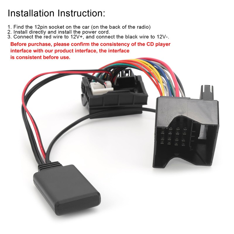 Car Audio Adapter, Car 5.0 Inch Cable Audio Adapter Fits