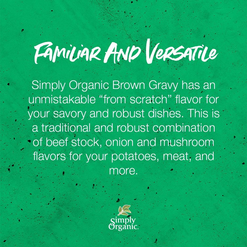 Simply Organic Brown Gravy Mix, Certified Organic, Gluten-Free | 1