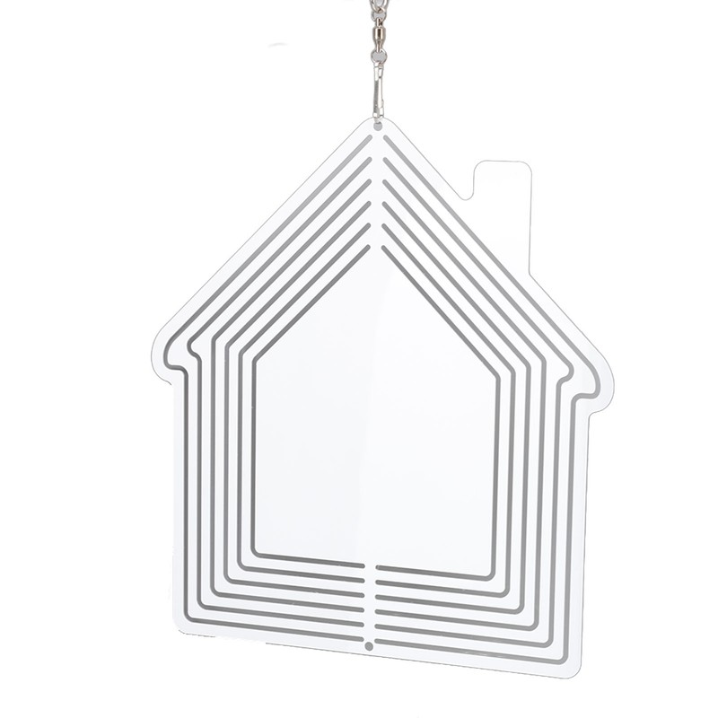 DIY Sublimation Metal Wind Spinner Hanging Blank Wind Chimes Garden