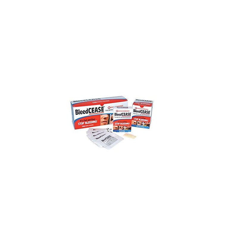BleedCEASE BleedCEASE First Aid for Cuts and Nosebleeds Sterile Packings,