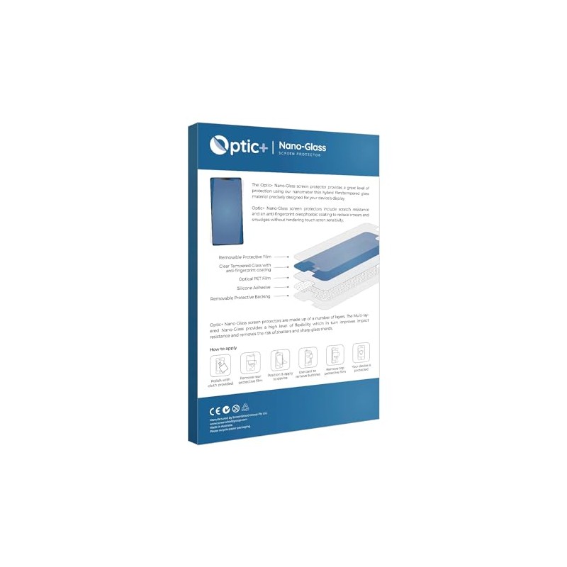 Optic+ Nano Glass Screen Protector for Topcon FC-6000, Clear, NG182299
