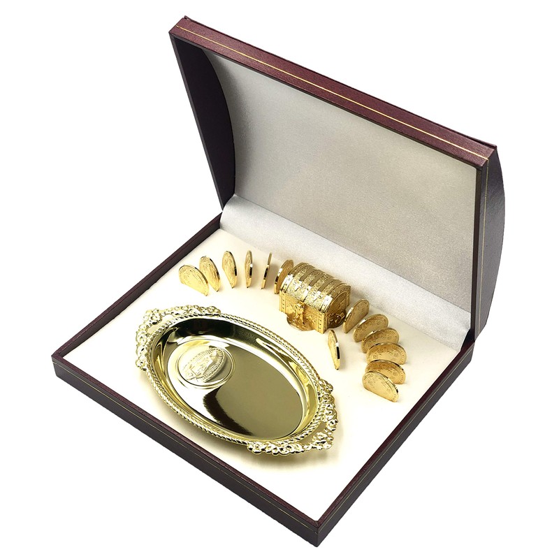 Arras de Boda Matrimoniales Con Baño de Oro de 24k